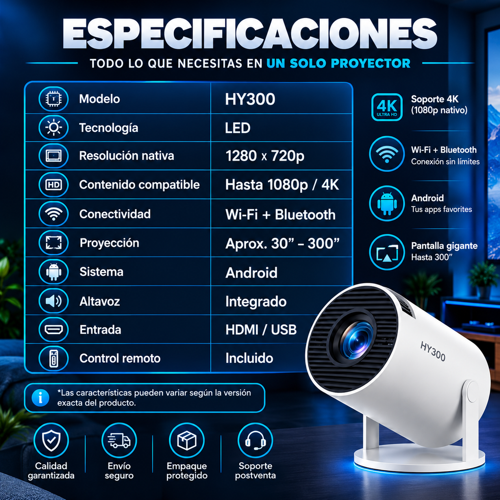 Proyector Hy300