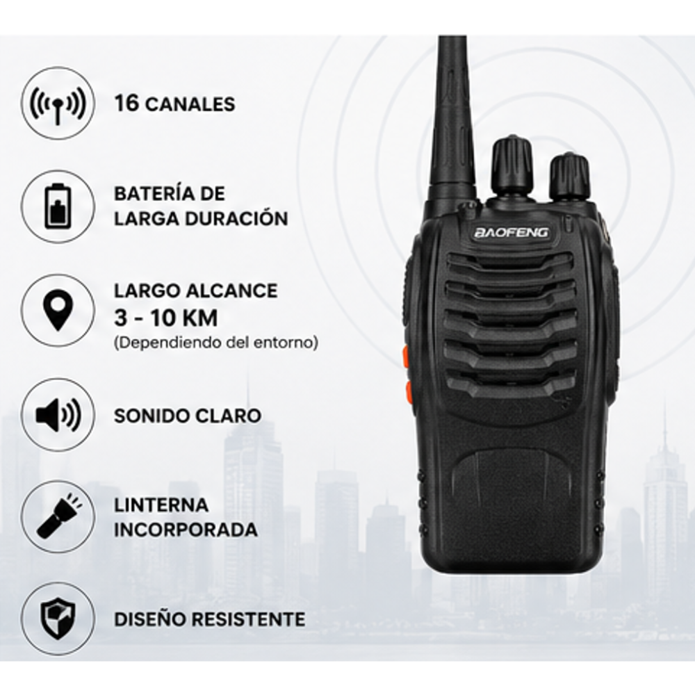 Radio Walkie Talkie One Pixel Bf888s Uh